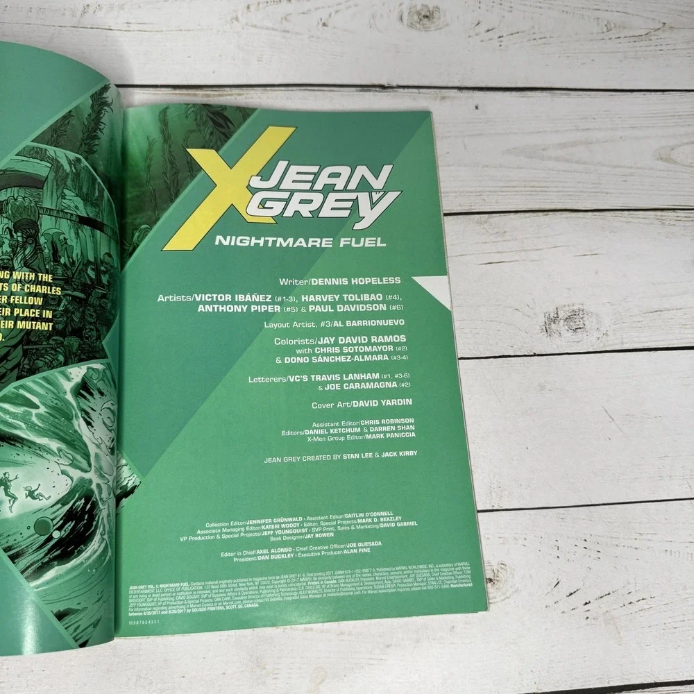 Marvel X-Men Jean Grey Nightmare‎ Fuel Comic Book TPB Graphic Novel